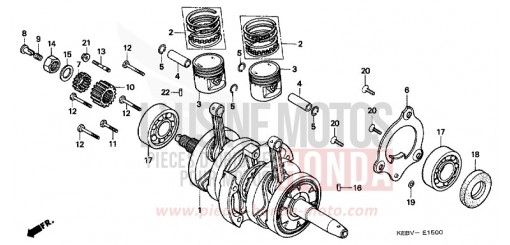 PISTON/VILEBREQUIN CA125X de 1999